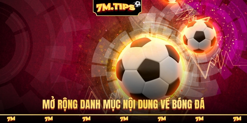 Mở rộng danh mục nội dung về bóng đá